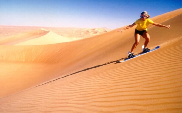 Sandboarding in Agadir